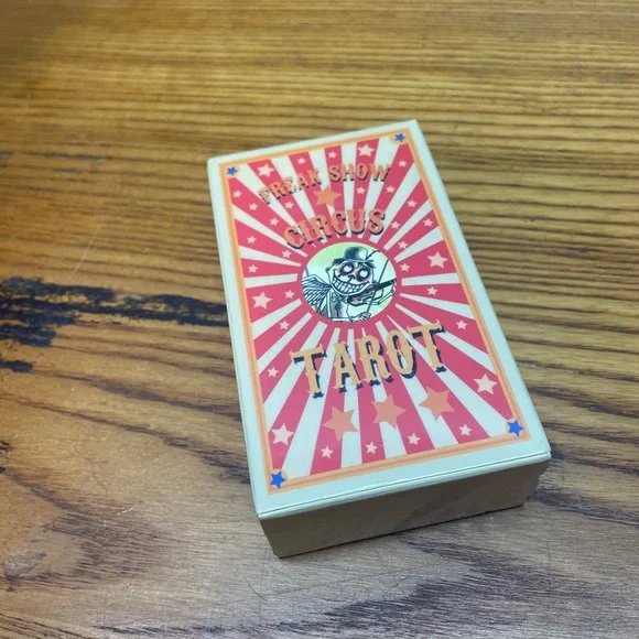 Freak Show Circus Tarot Deck - UNUSED - Colorful Pink & Yellow Box - Picture 4 of 10